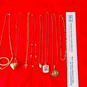Woman necklaces, size ( see photos), bought from Sears,  gold color,